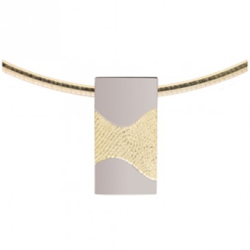 Wave goud geel/wit