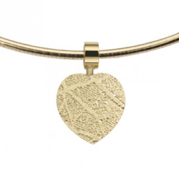 Heart goud geel/geel