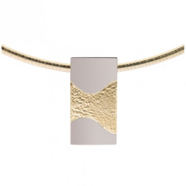 Wave goud geel/wit