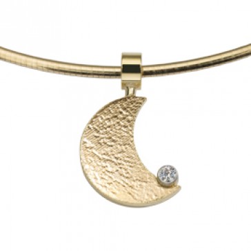 Moon zirconia goud geel/geel