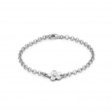 bliss Flower Armband zilver 12mm