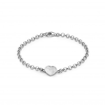 Bliss Heart Armband zilver 12mm