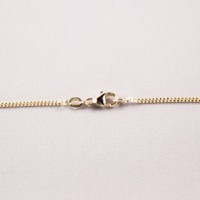 chain, ketting, kette, gourmet, 1.2mm, gold, yellow, goud, geel,
